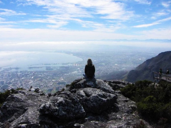 Christine Mischker - admiring the views of Cape Town